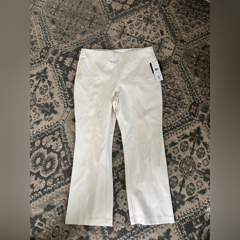 Rafaella Cream Crop Boot Pants